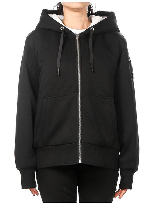 Classic Bunny 2 Zip Up Hoodie White Lining Black - MOOSE KNUCKLES - BALAAN 2