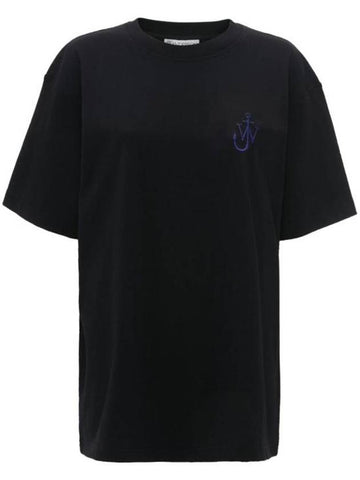 short sleeve t shirt JT0245 PG1387 999 BLACK - JW ANDERSON - BALAAN 1