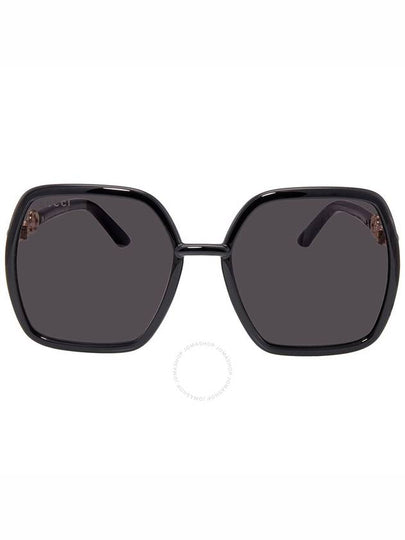 Eyewear Women's Horsebit Square Sunglasses Black - GUCCI - BALAAN 2