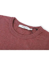 Men's Fox Patch Cotton Long Sleeve T-Shirt Dusty Wine - MAISON KITSUNE - BALAAN 4