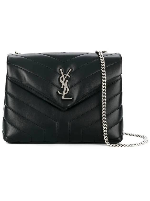 Matelasse Lulu Quilted Small Shoulder Bag Black - SAINT LAURENT - BALAAN 3