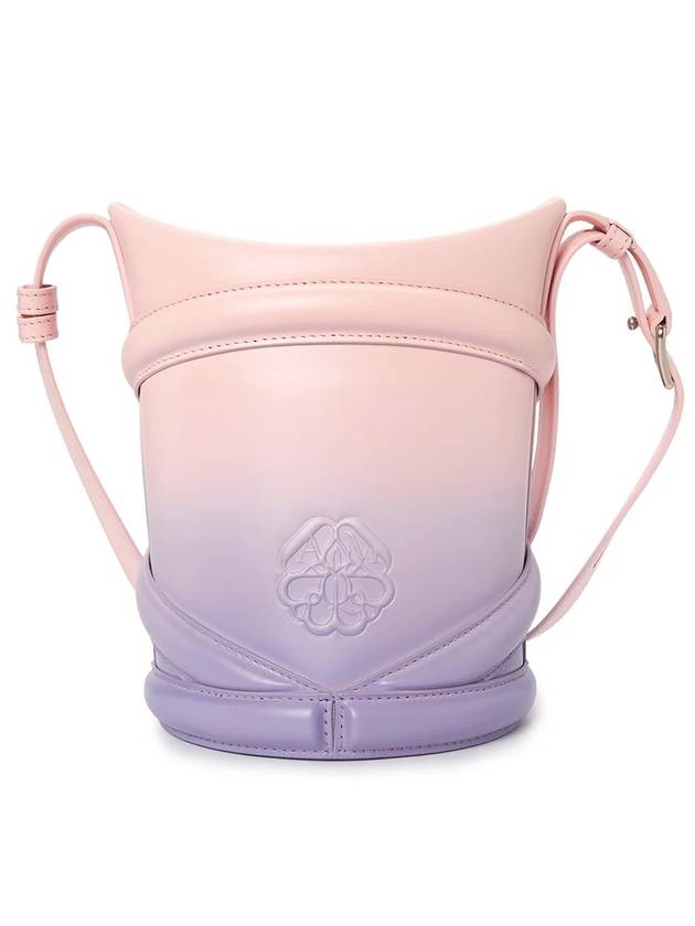 Women's Gradient Leather Curve Bucket Bag Light Purple - ALEXANDER MCQUEEN - BALAAN 1