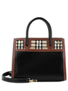 Vintage Check Two-Handle Title Mini Tote Bag Black - BURBERRY - BALAAN 2