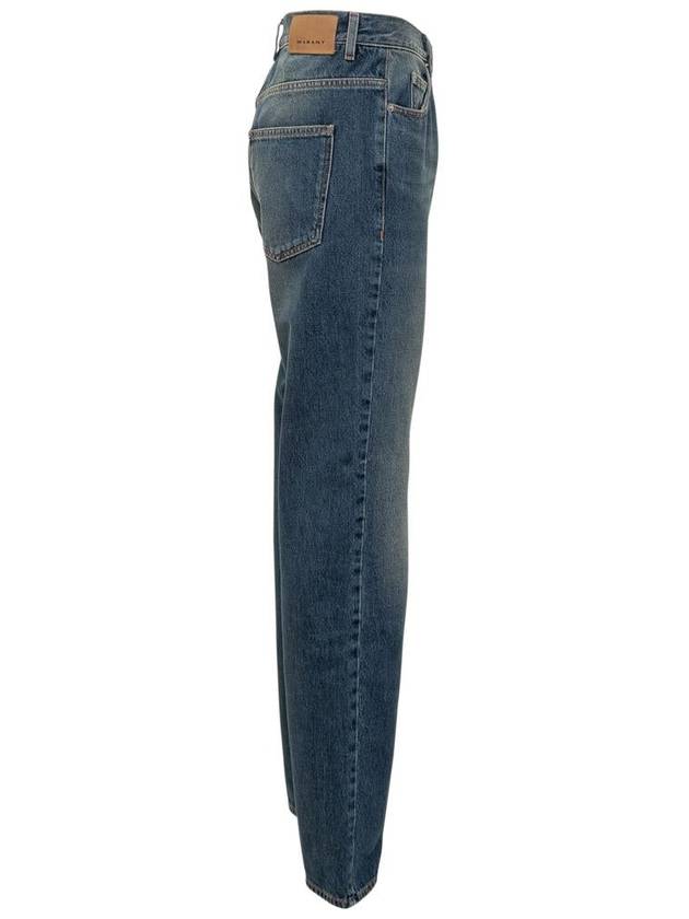 Denim Straight Pants PA0180HC B1G02H 30FB - ISABEL MARANT - BALAAN 4