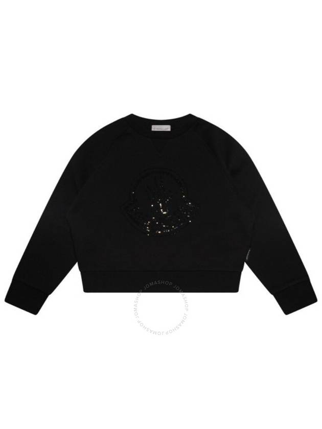 Moncler Girls Girocollo Logo-Embellished Cotton Sweatshirt, Size 8 - MONCLER - BALAAN 1