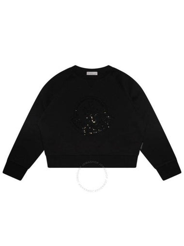 Moncler Girls Girocollo Logo-Embellished Cotton Sweatshirt, Size 8 - MONCLER - BALAAN 1