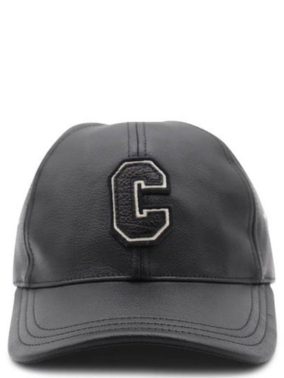 Casquette College Agneau Grained Ball Cap Black - CELINE - BALAAN 2