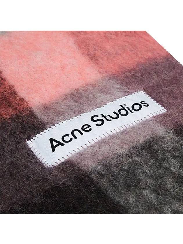 Check Mohair Muffler Mauve Bright pink - ACNE STUDIOS - BALAAN 5