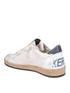 Ballstar Dusty Blue Tab Low Top Sneakers White - GOLDEN GOOSE - BALAAN 5