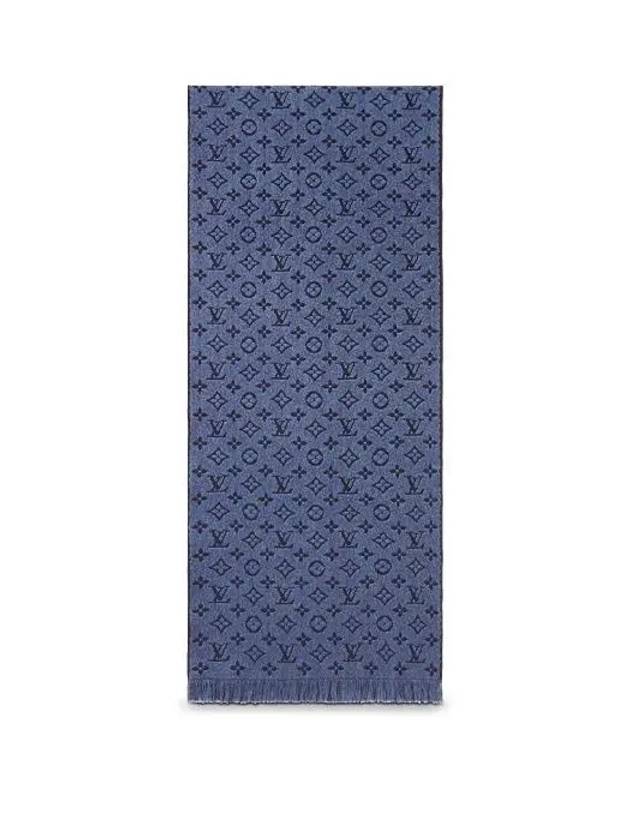 Monogram Classic Scarf Navy - LOUIS VUITTON - BALAAN 3