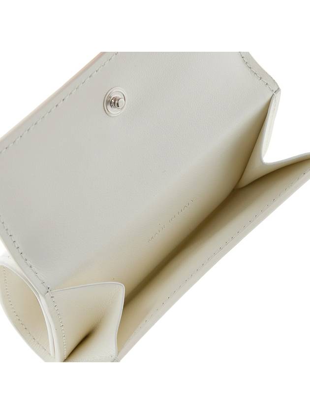 Tri-Fold Baby Leather Half Wallet Natural - JIL SANDER - BALAAN 8