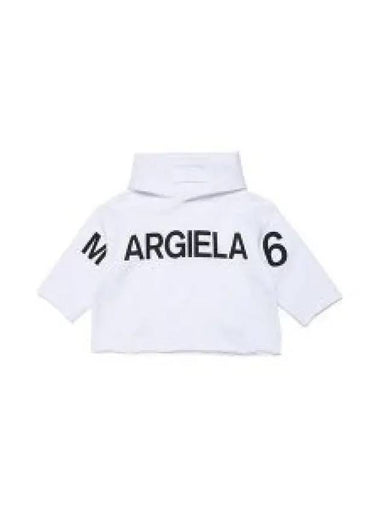 M60220 MM006 Kids Logo Hoodie White 1337593 - MAISON MARGIELA - BALAAN 1