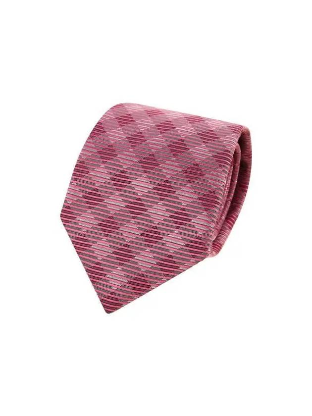 Men s Argyle Check Silk Tie 03 Fuchsia - GIORGIO ARMANI - BALAAN 1