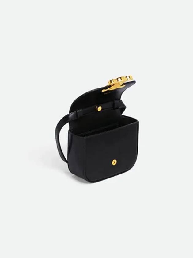 Triomphe Small Shiny Calfskin Cross Bag Black - CELINE - BALAAN 5