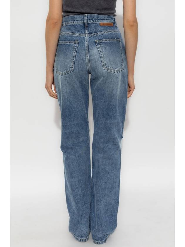 Stella McCartney Jeans With Vintage Effect, Women's, Blue - STELLA MCCARTNEY - BALAAN 4