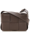 Intrecciato Cassette Small Cross Bag Taupe Grey - BOTTEGA VENETA - BALAAN 4