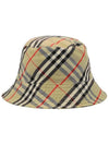 Vintage Check Reversible Bucket Hat Yellow - BURBERRY - BALAAN 4