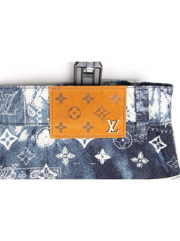 Monogram Bandana Denim Shorts 34 - LOUIS VUITTON - BALAAN 5