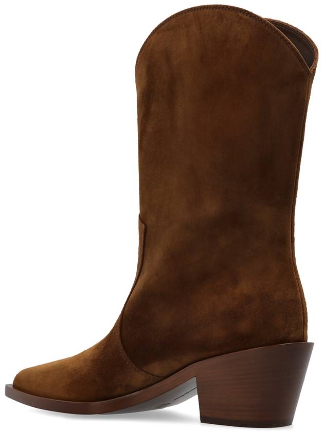 Gianvito Rossi Leather Cowboy Boots, Women's, Brown - GIANVITO ROSSI - BALAAN 5