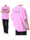 Inside Out Cotton Short Sleeve T-Shirt Pink - BALENCIAGA - BALAAN 3