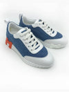 Bouncing Denim Low Top Sneakers Light Blue White - HERMES - BALAAN 3