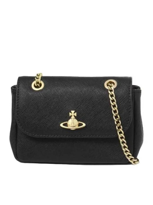 Saffiano Chain Cross Bag 52020005 N403 L001N - VIVIENNE WESTWOOD - BALAAN 1