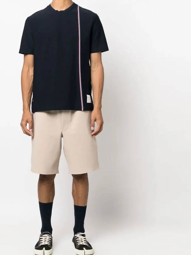 Thom Browne Striped Cotton Short Sleeve T Shirt MJS252A - TOM FORD - BALAAN 4