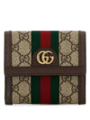 Ophidia GG French Flap Wallet Beige Ebony - GUCCI - BALAAN 2