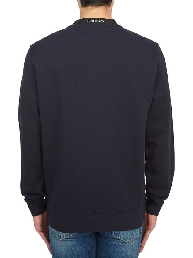 Diagonal Raised Fleece Sweatshirt Navy - CP COMPANY - BALAAN 5