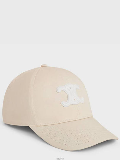 Triomphe Cotton Ball Cap Vanilla - CELINE - BALAAN 2