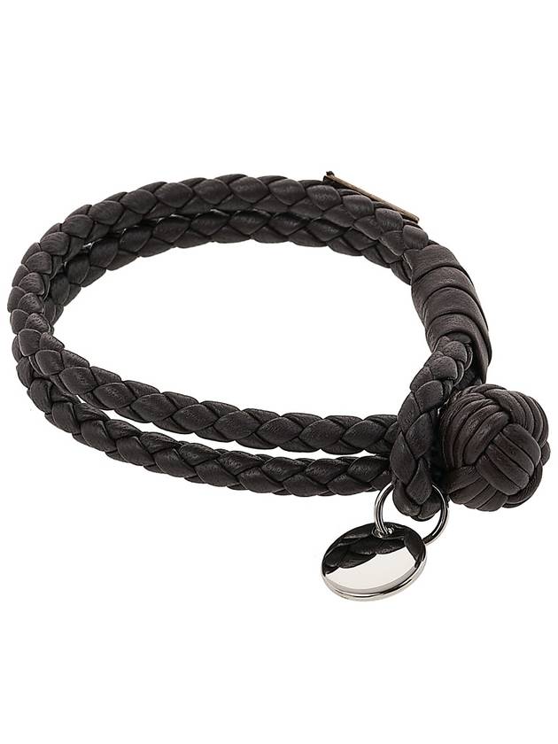 Intrecciato Double Weaving Bracelet Brown - BOTTEGA VENETA - BALAAN 3