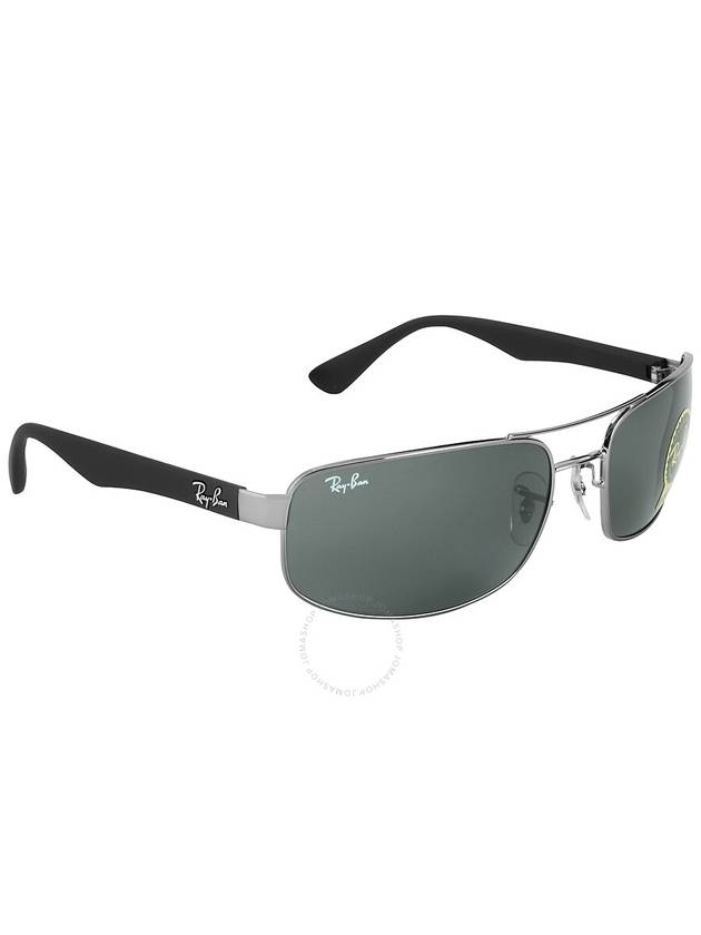 Ray Ban Green Rectangular Unisex Sunglasses RB3445 004 61 - RAY-BAN - BALAAN 3