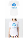 TS0299 22P059E BW Coldy Round Short Sleeve Tshirt Blue White Women’s Tshirt TJ - ISABEL MARANT - BALAAN 4