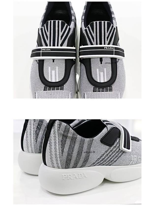 Cloud Burst Low Top Sneakers Grey - PRADA - BALAAN 7