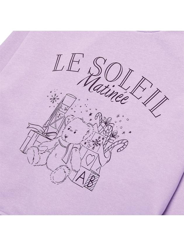 Brushed Options x Mas Teddy Bear Sweat Shirts LAVENDER - LE SOLEIL MATINEE - BALAAN 4