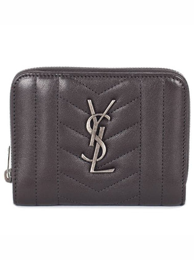 Monogram mixed bifold wallet 437470 BRMO4 1257 gray - SAINT LAURENT - BALAAN 1