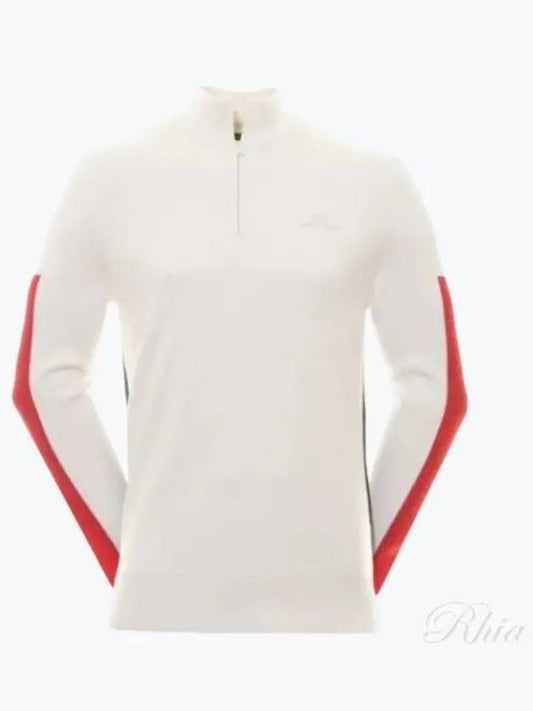 Clide Half Zip Knit Top White - J.LINDEBERG - BALAAN 2