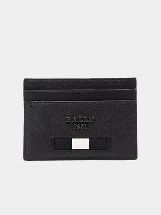 Metal logo card wallet black BHARMY 100 - BALLY - BALAAN 1