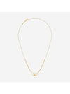 Brass Gold Finish Triomphe Suspended Necklace Gold - CELINE - BALAAN 1