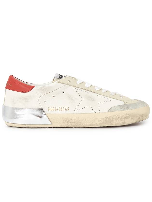 Superstar Leather Red Tab Low Top Sneakers White - GOLDEN GOOSE - BALAAN 6