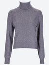 Cashmere Knit Turtleneck Light Grey - AMI - BALAAN 2