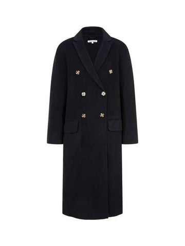 Wool blend double coat black 270495 - REFORMATION - BALAAN 1