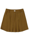 Pleated Cargo Skirt BROWN WOMAN - MALBON GOLF - BALAAN 2