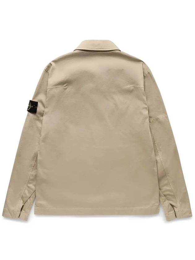 Compass Badge Zipped Jacket Ivory - STONE ISLAND - BALAAN 3