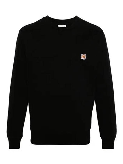 Fox Head Patch Regular Sweatshirt Black - MAISON KITSUNE - BALAAN 2