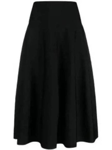 Long Skirt 7184Y607BLK DOM - THE ROW - BALAAN 1