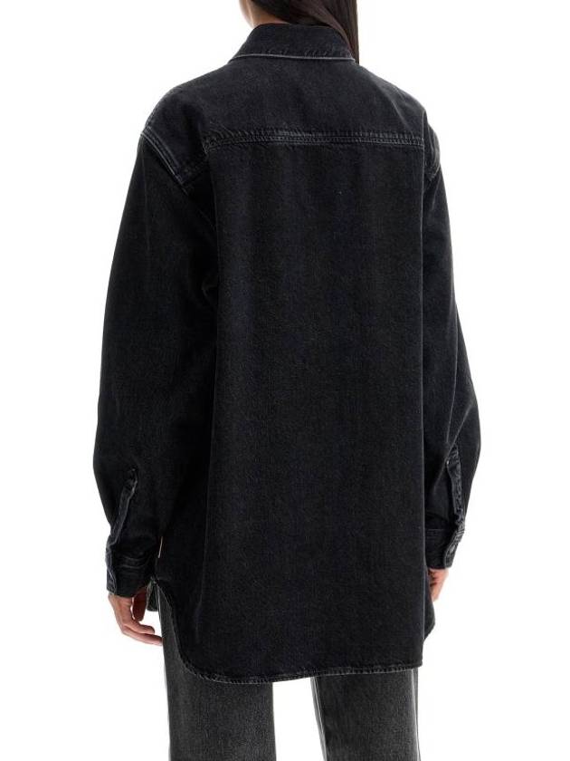 long sleeve shirt CB0082 900 BLACK - ACNE STUDIOS - BALAAN 5