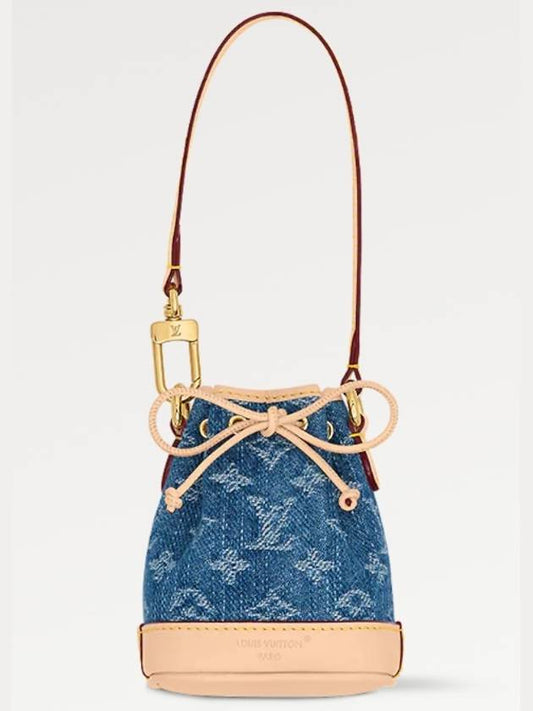 Micro Noe Bag Charm Blue - LOUIS VUITTON - BALAAN 2