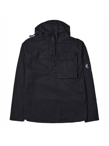 Gabardine Lens Long Sleeve Anorak Black - CP COMPANY - BALAAN 1