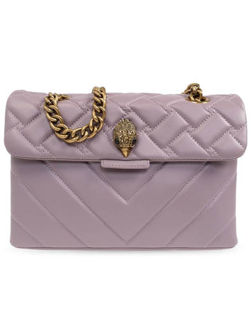 Kurt Geiger Quilted Shoulder Bag 'Kensington', Women's, Purple - KURT GEIGER - BALAAN 1